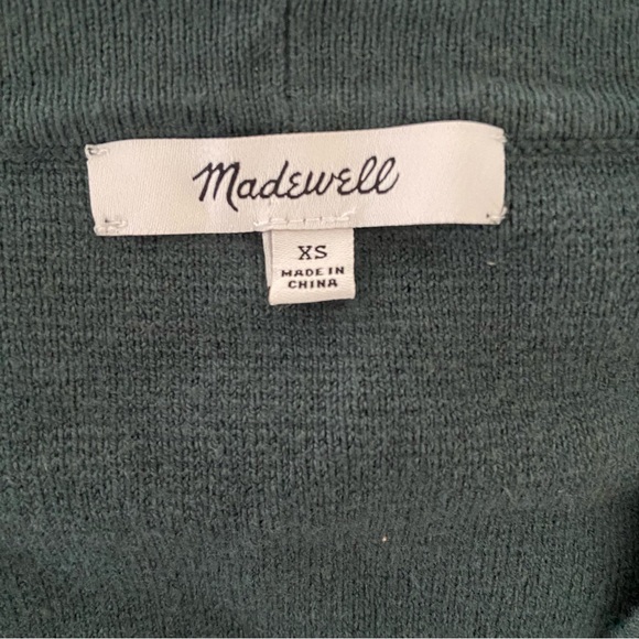 Madewell Miller Cardigan Sweater in Midnight Green - Picture 5 of 7